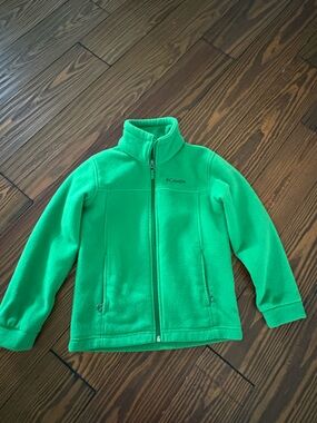 Columbia Kids Bright Green Full-Zip Fleece Jacket